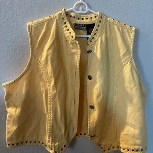 Yellow Vintage Vest size XL